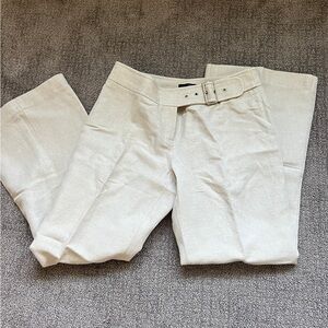 J.Crew Petite Linen Blend Belted Pants